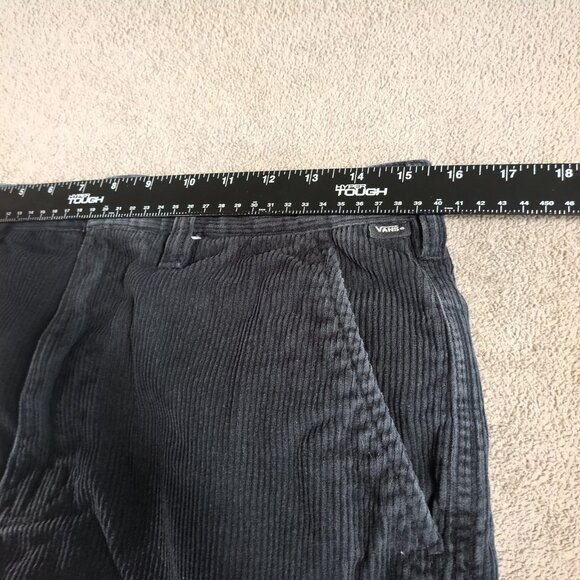 Vans Men’s 31 Loose Tapered Fit Cargo Pants Black Corduroy Skater Grunge Y2K - Picture 4 of 10